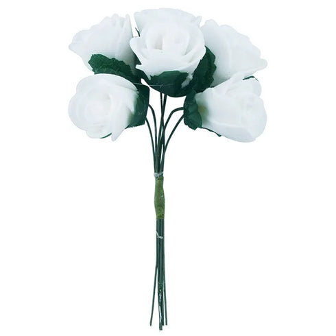 Foam Rose Flowers with Petals (available in 2 colours)